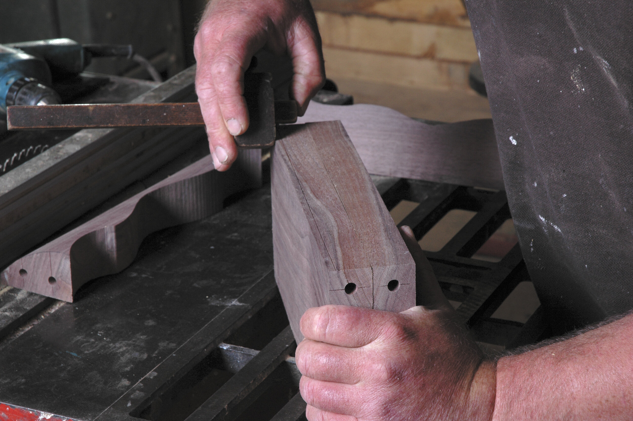 Marking out the 5mm shoulder